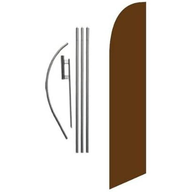Breakfast Cup Windless Feather Swooper Flag Banner Kit: 14 Pole Set Safety Orange Stake Breakfast Cup Windless Feather Swooper Flag Banner Kit: 14 Pole Set Safety Orange Stake